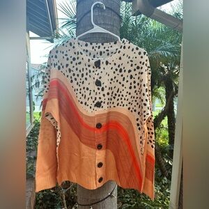 Colorful Button-Up Sweater